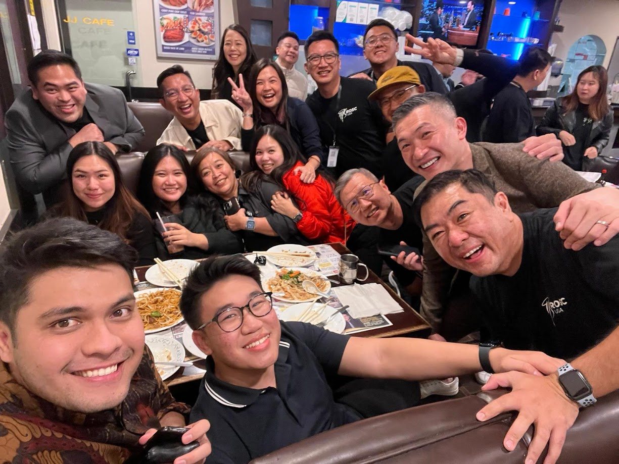 Fellowship dinner with the congregation after service