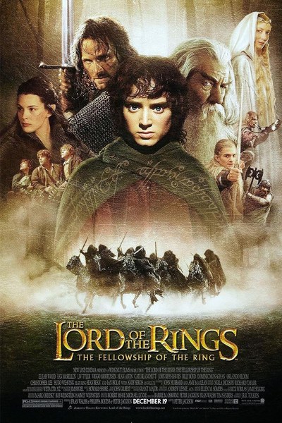 The Lord of the Rings series (2001 to 2003) poster