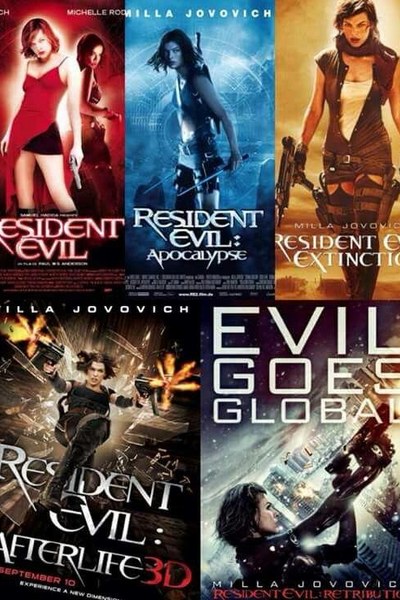 Resident Evil series (2002 to 2016) poster