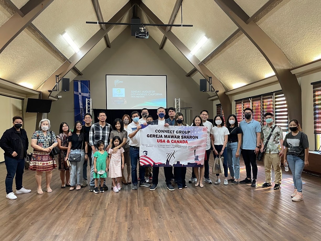 Gereja Mawar Sharon Connect Group USA and Canada gathering in Los Angeles